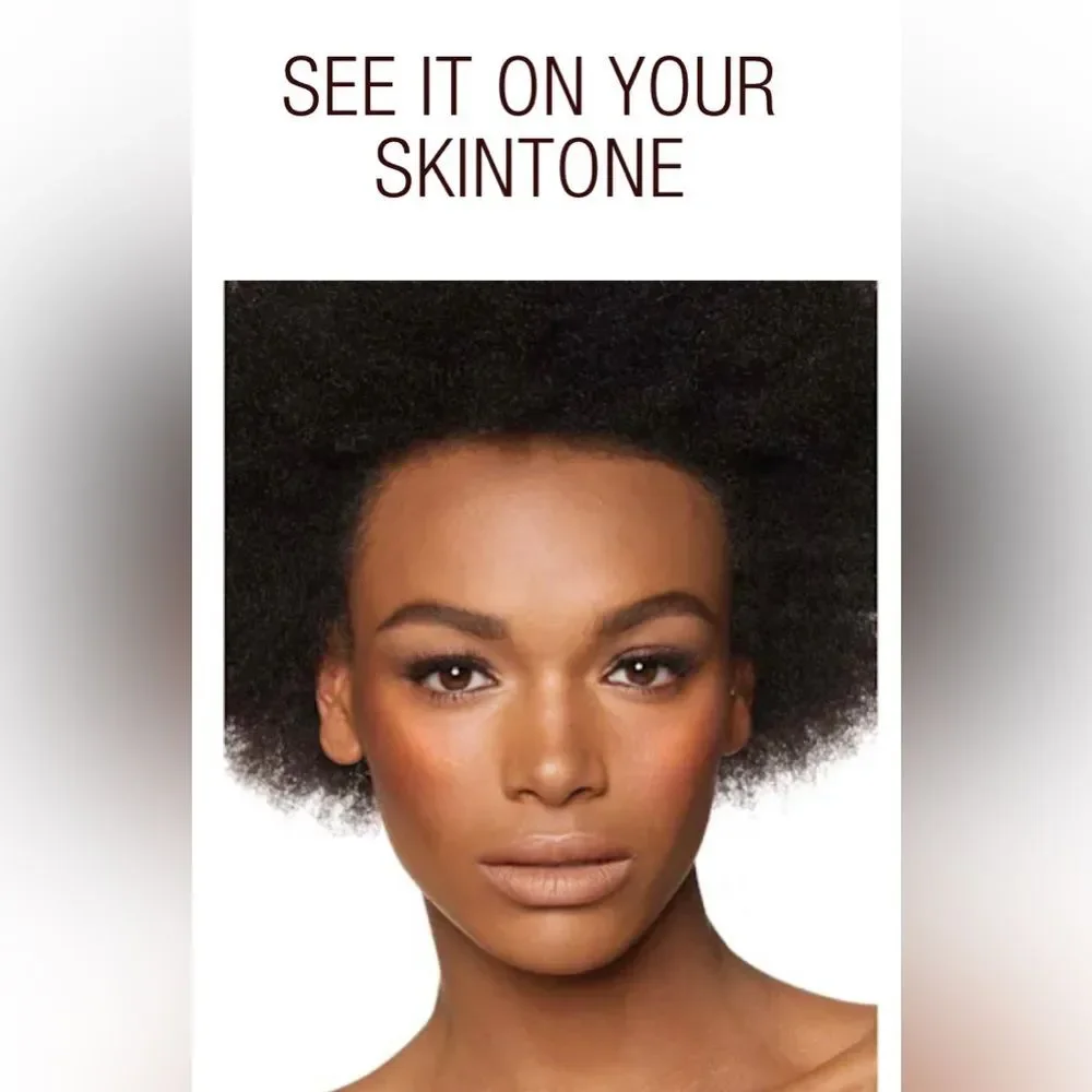 Charlotte Tilbury Blush & Glow Glide Palette with Pink Precision Brush Tan/Dore